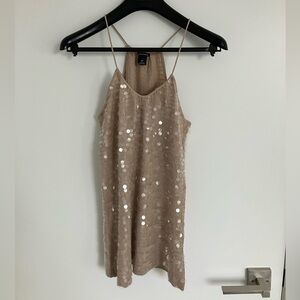 MONACO Nude Embellished Top | S